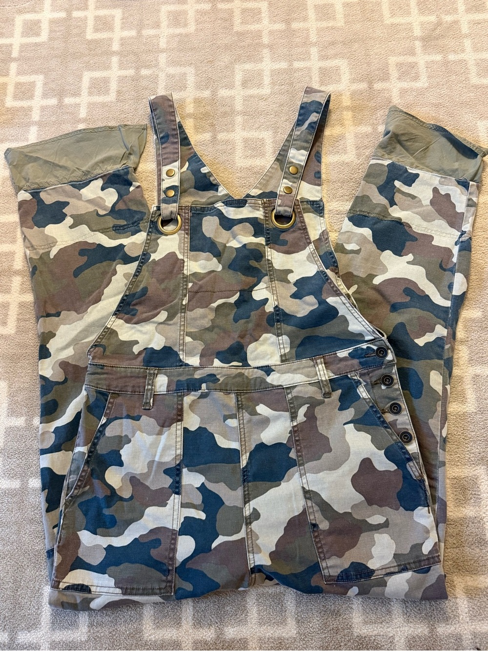 Anthropologie Camo Overalls